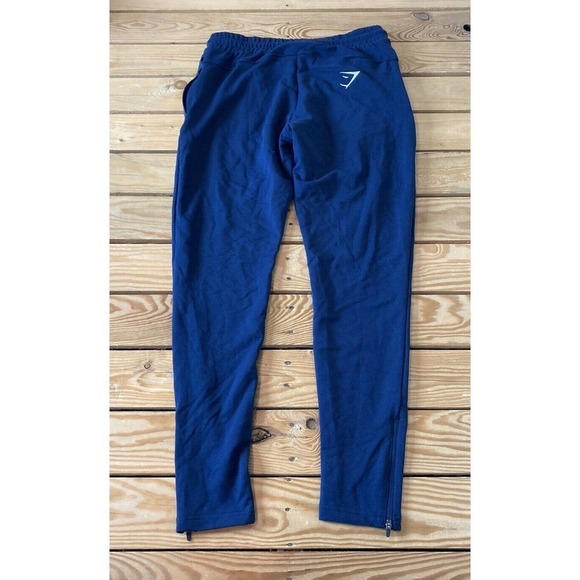 NWT Gymshark Fit Tapered Bottom Sweatpants Size Small Women's Navy - Picture 2 of 9